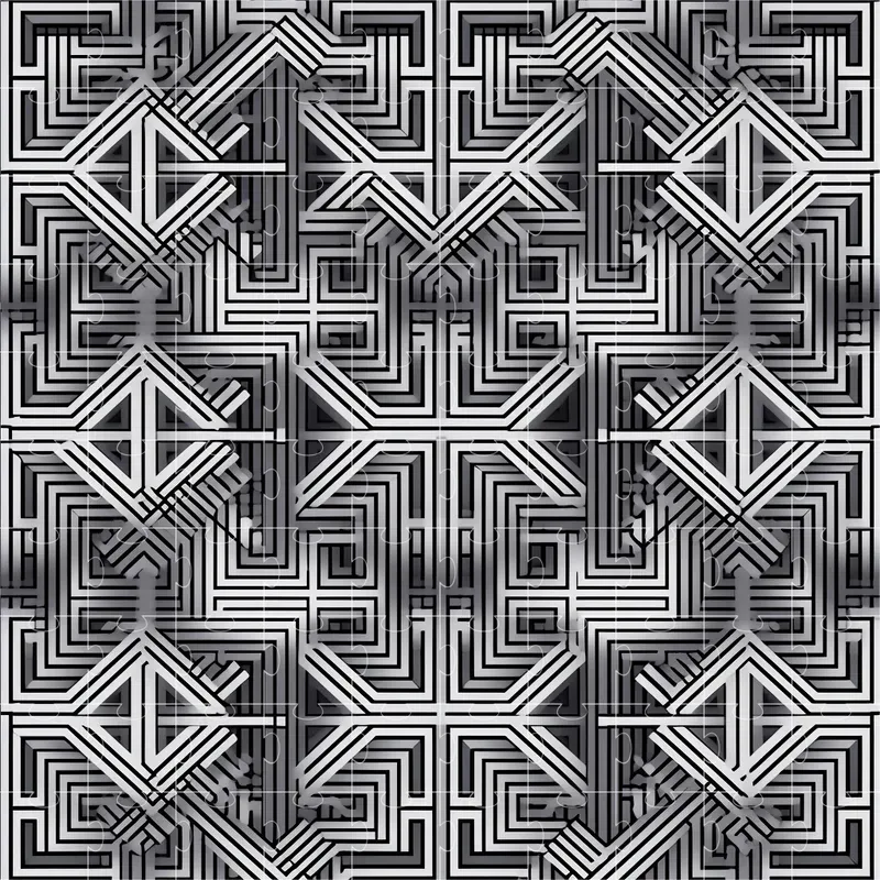 Colourful Repetitive Geometric Patterns Midjourney Prompt | PromptBase