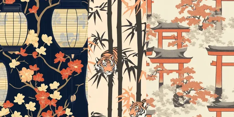 Japanese Motifs Inspired Patterns Generator App | PromptBase