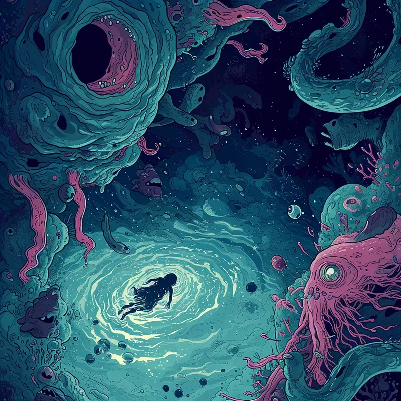 Nightmarish Comic Illustrations Midjourney Prompt PromptBase