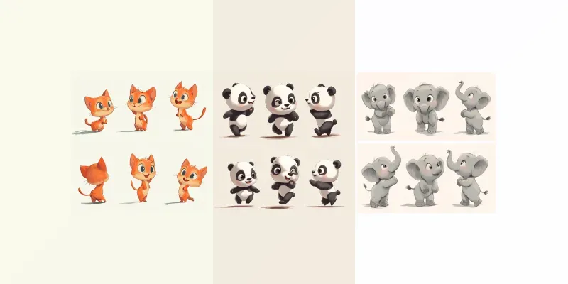 Animal Character Sheet Generator App | PromptBase