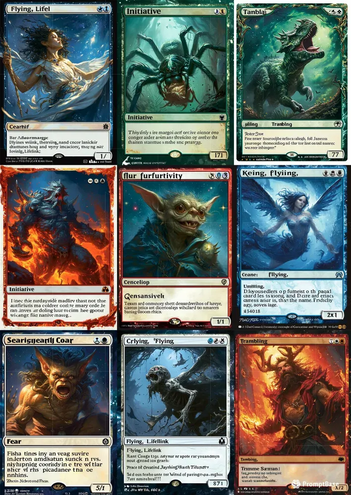 Magic The Gathering Card Templates Midjourney Prompt PromptBase