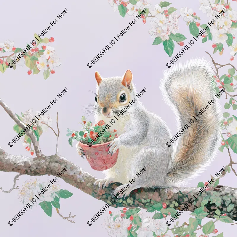 Whimsical Nature Art Illustrations Midjourney Prompt | PromptBase