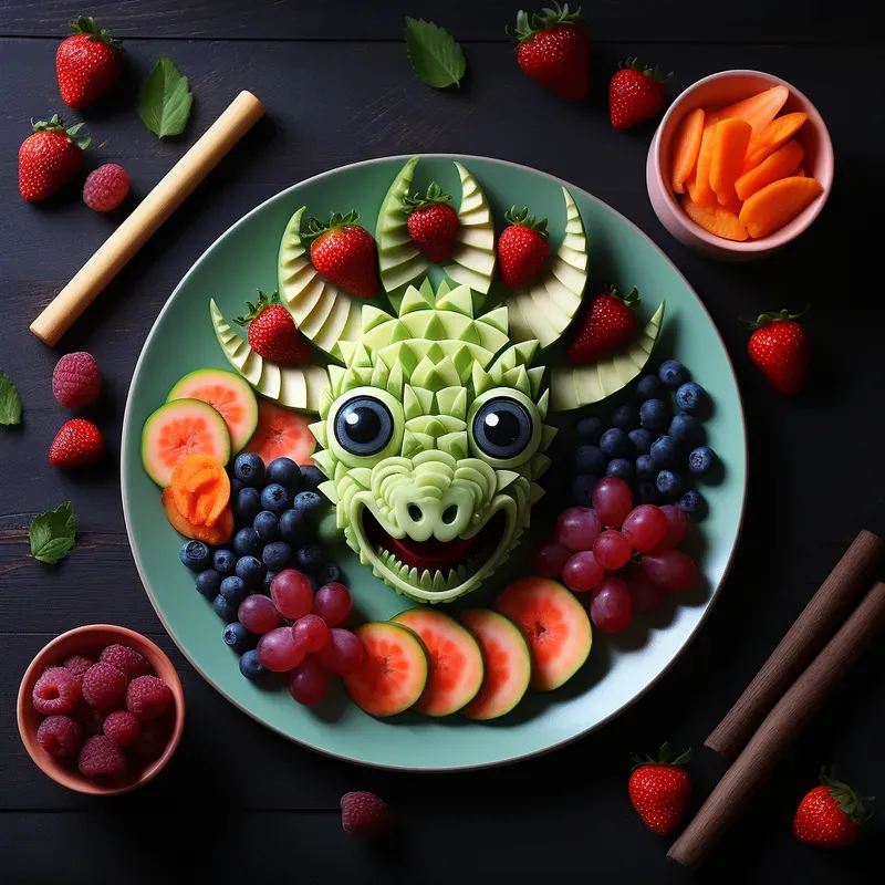Art With Food Midjourney Prompt | PromptBase