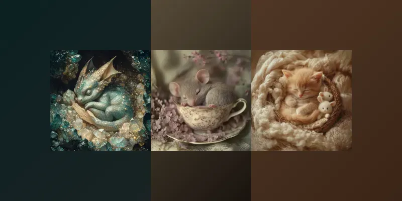 Baby Creatures In Magical Habitats Midjourney Prompt | PromptBase