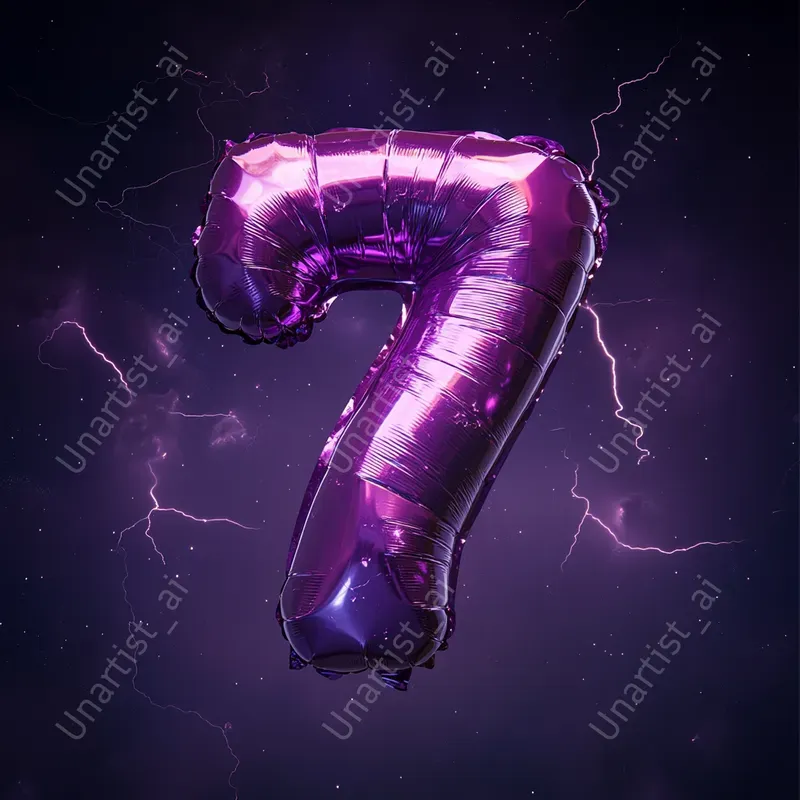 Floating Numbers Balloon Floating Number Balloon Designs Midjourney Prompt | PromptBase