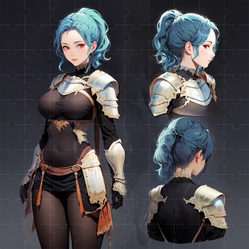 Female Character Turnaround Illustrations Stable Diffusion Prompt ...