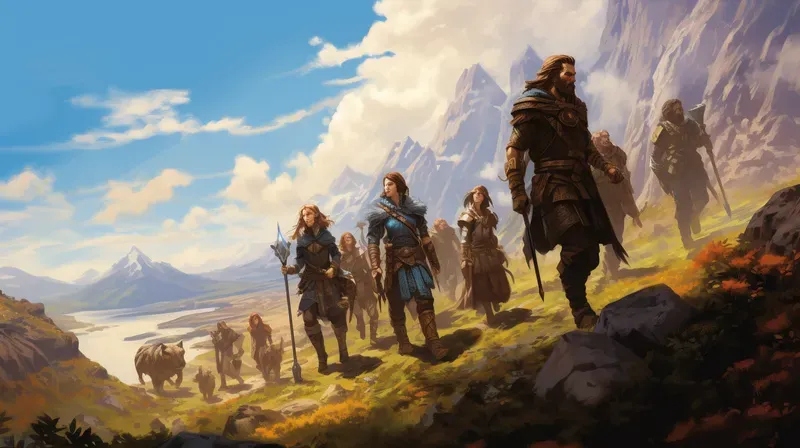 Fantasy Epic Illustrations Midjourney Prompt Promptbase