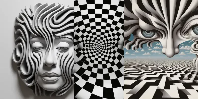 Optical Illusion Images Midjourney Prompt | PromptBase