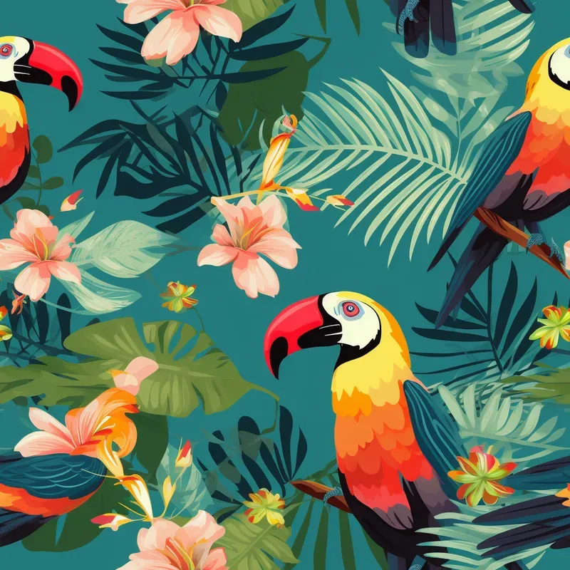 Tropical Paradise Patterns Midjourney Prompt | PromptBase