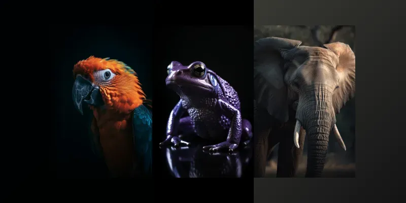 Dynamic Animal Portraits Midjourney Prompt | PromptBase