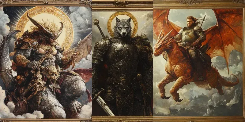 Frame Generator Prompt Various Paintings In Frames Generator App | PromptBase