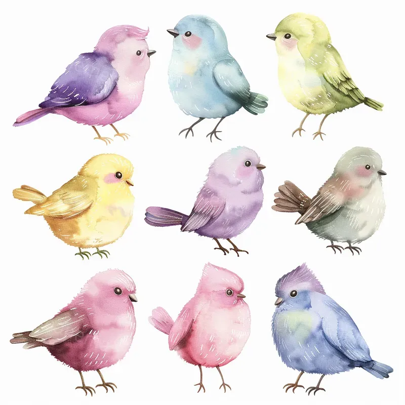 Watercolor Clipart Sets Midjourney Prompt | PromptBase