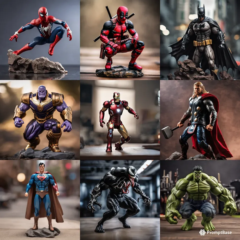 Superheroes Figures Stable Diffusion Prompt | PromptBase
