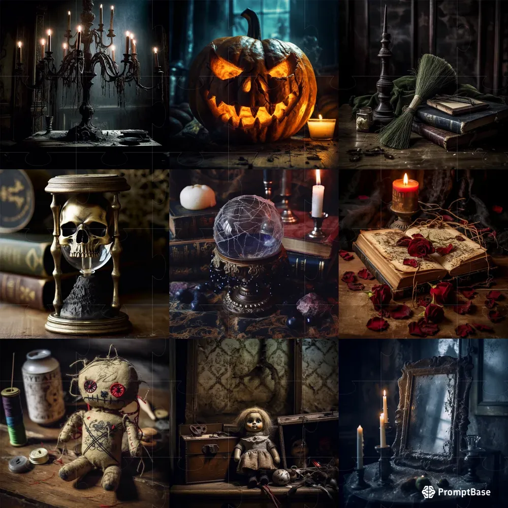 Spooky Realistic Halloween Props Midjourney Prompt PromptBase