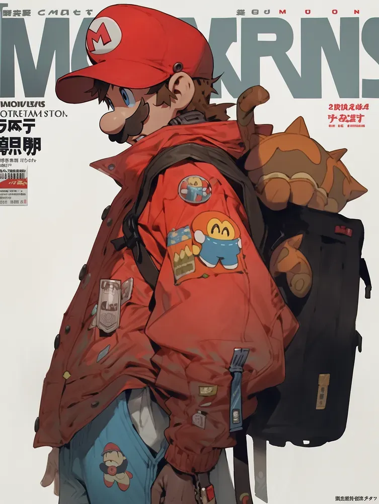 Anime Character Fashion Magazine Covers Midjourney Prompt | PromptBase