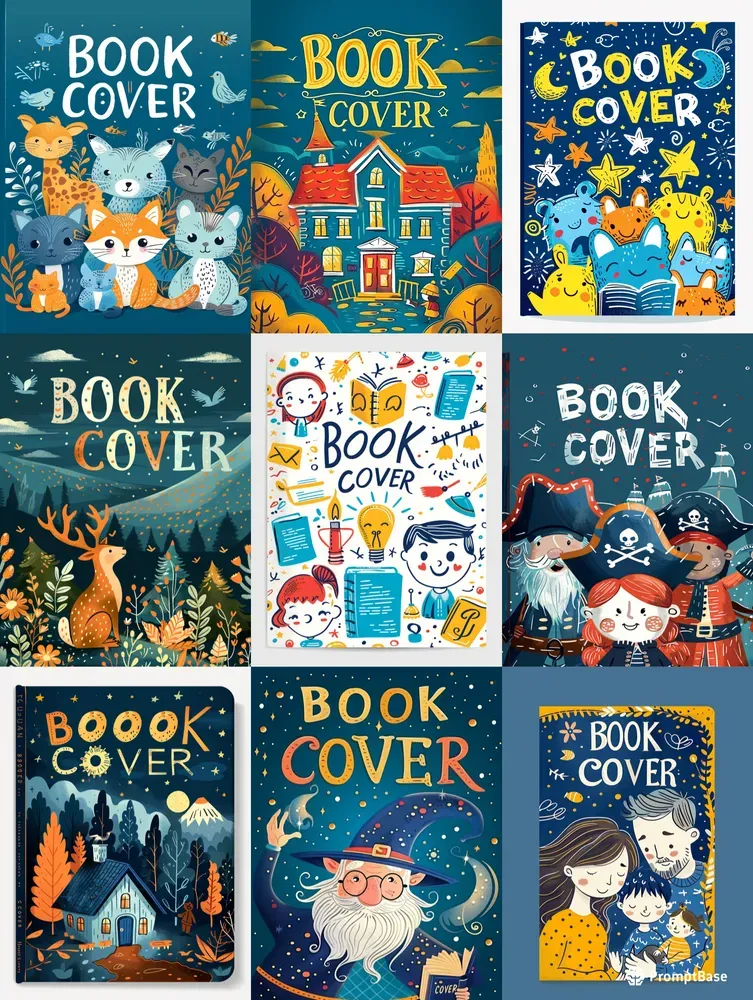 Illustrational Childrens Book Covers Midjourney Prompt | PromptBase