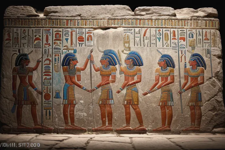 Ancient Egyptian Wall Paintings Stable Diffusion Prompt PromptBase