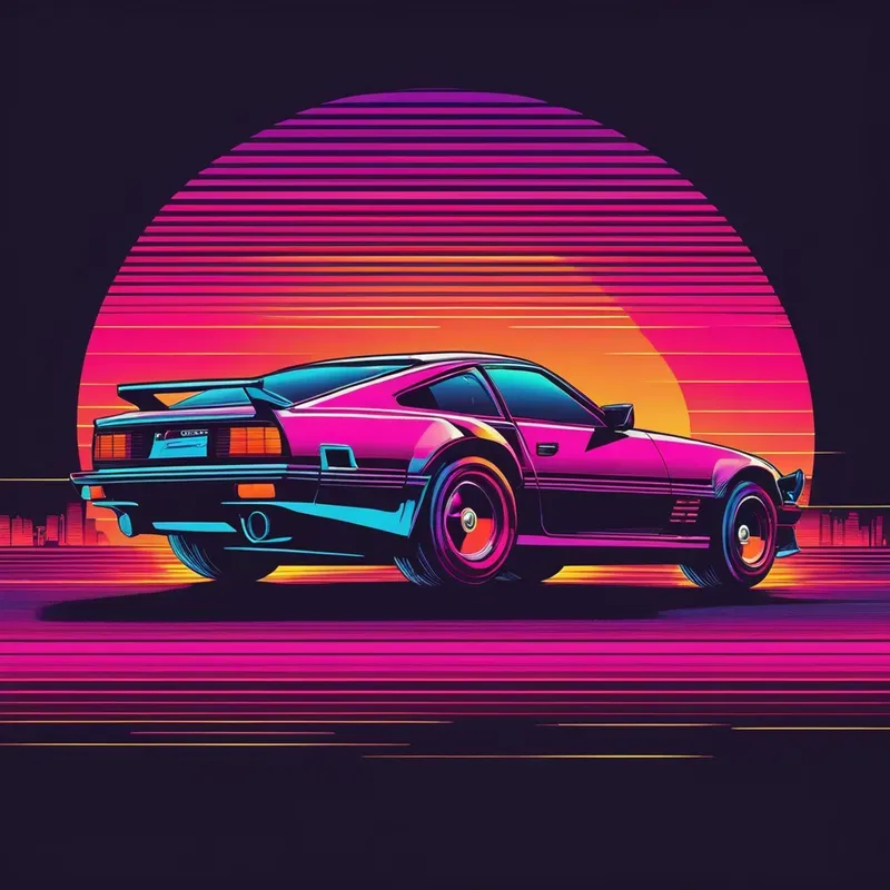 Retrowave Designs Stable Diffusion Prompt | PromptBase