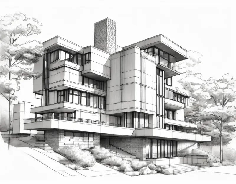 Architectural Sketches Stable Diffusion Prompt | PromptBase
