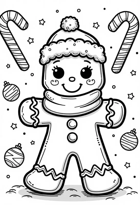 Whimsical Christmas Coloring Pages FLUX Prompt | PromptBase