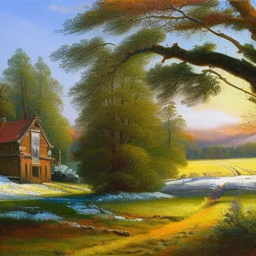 Rustic 1900s Oil Painting Style Stable Diffusion Prompt | PromptBase