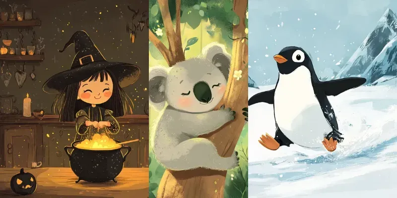 Detailed Cute Storybook Art For Children Midjourney Prompt | PromptBase