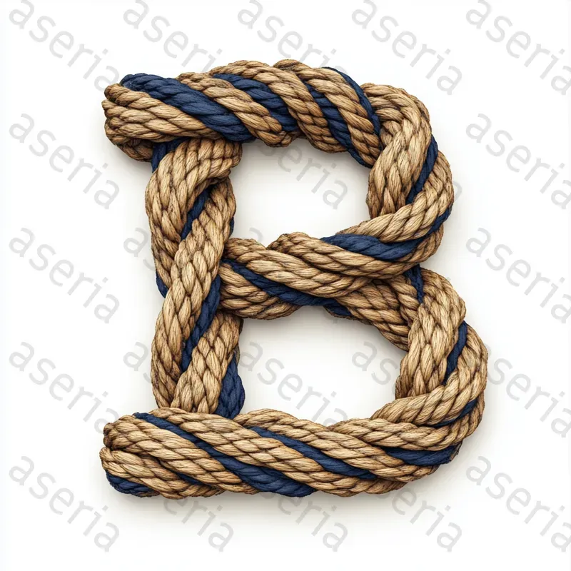 Letters Made Of Maritime Ropes Midjourney Prompt | PromptBase