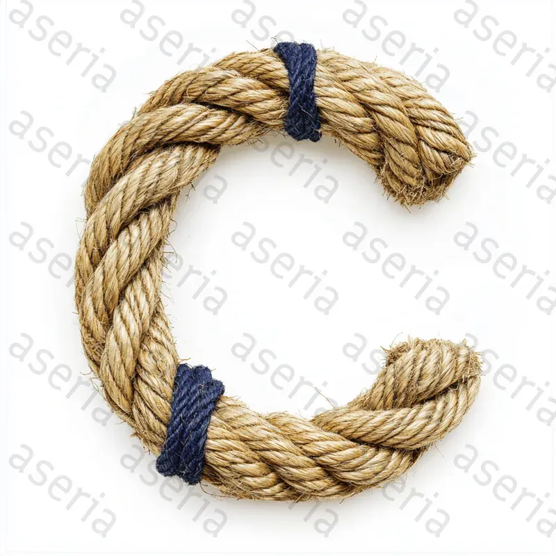 Letters Made Of Maritime Ropes Midjourney Prompt | PromptBase