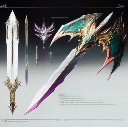 Video Game Sword Concept Art Midjourney Prompt | PromptBase