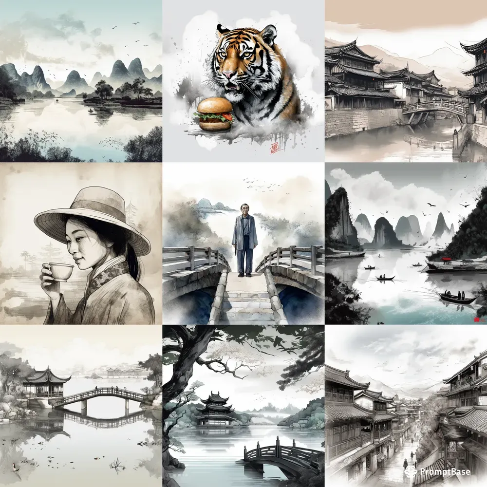 exploding ink drawings midjourney prompt | promptbase... Chinese Ink Paintings Midjourney Prompt | PromptBase