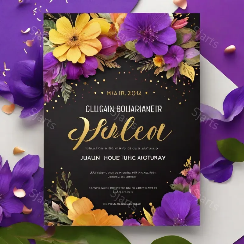 Digital Event Invitation Card Generator Leonardo Ai Prompt | PromptBase