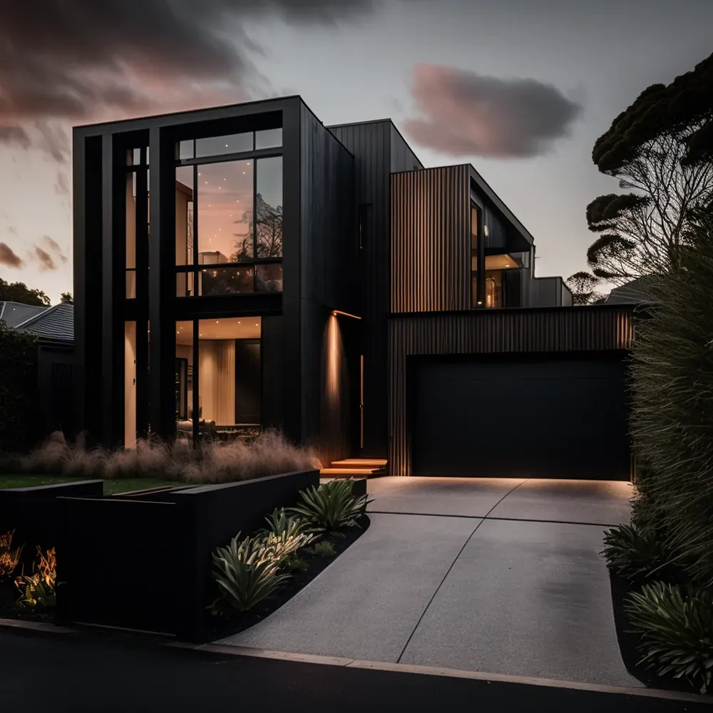 Moody Realistic Architectural Designs Midjourney Prompt | PromptBase