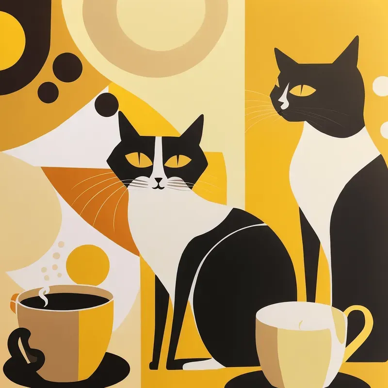 Abstract Hand Drawn Paintings Midjourney Prompt PromptBase