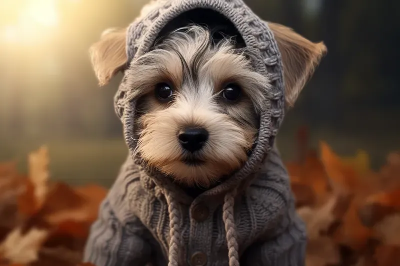Adorable Animals Wearing Knitted Clothes Midjourney Prompt | PromptBase