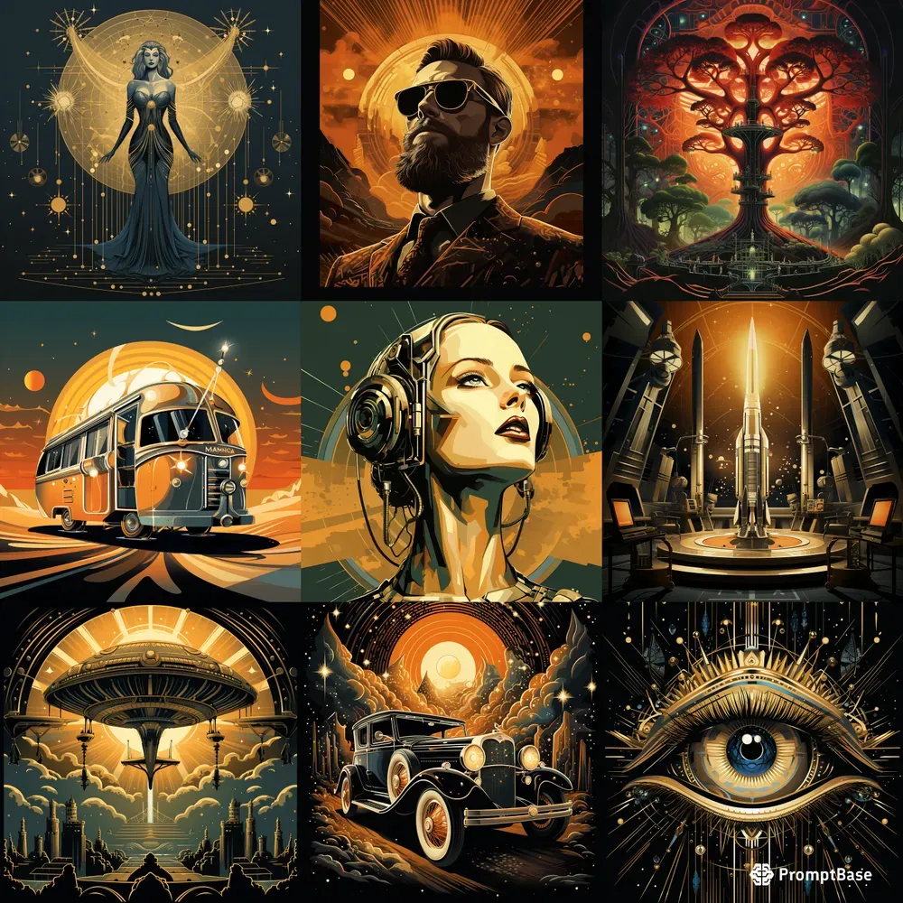 Cinematic Art Decos Midjourney Prompt Photo Inspiration