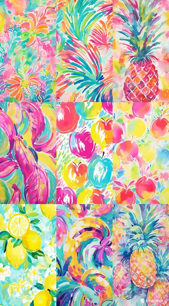 Acrylic Technicolor Ink Patterns Midjourney Prompt | PromptBase