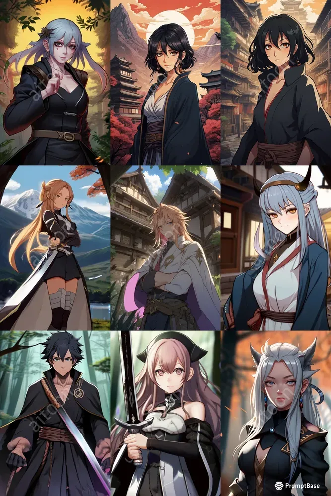 Anime Game Characters Leonardo Ai Prompt | PromptBase