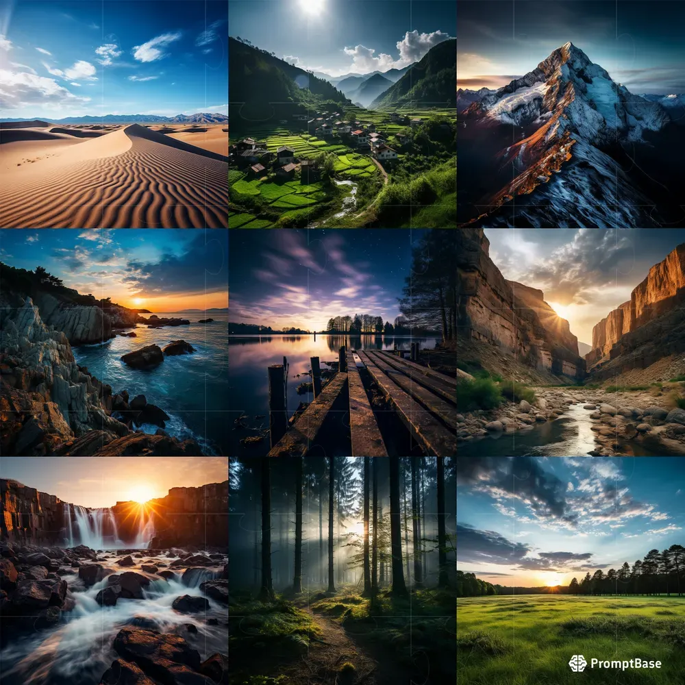 Cinematic Landscapes Midjourney Prompt | PromptBase