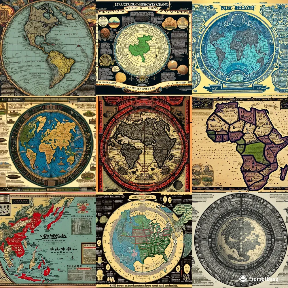 Ancient Maps Stable Diffusion Prompt | PromptBase
