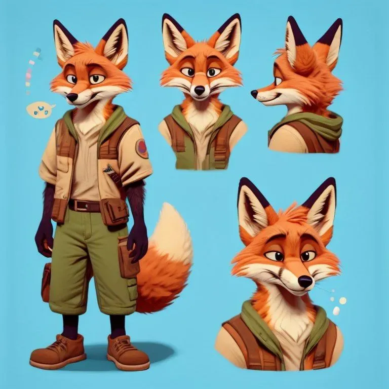 Anthrofurry Character Sheets Stable Diffusion Prompt | PromptBase