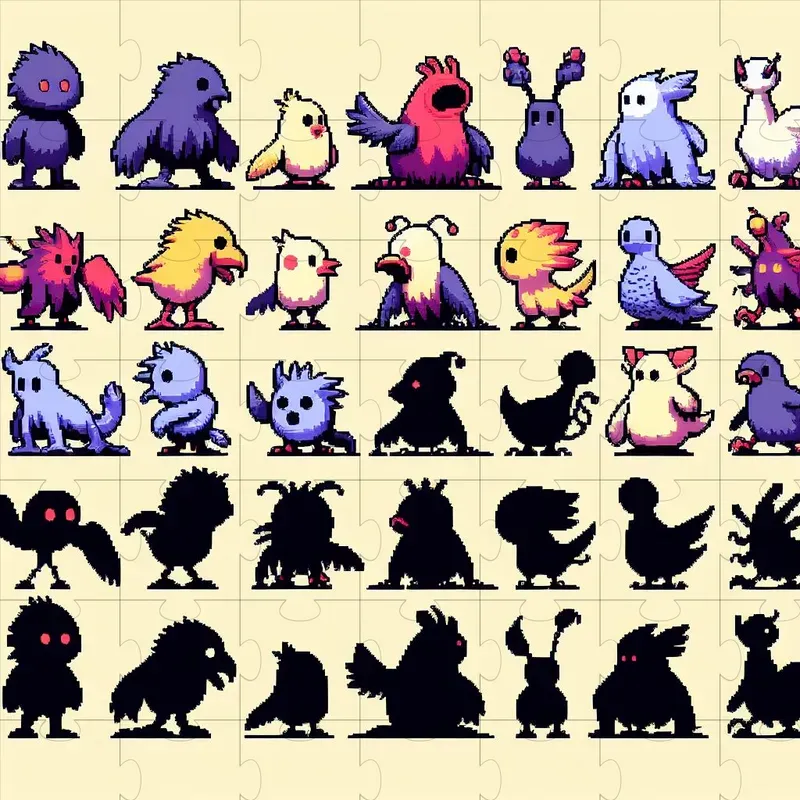 Monster Sprites For Game Design Assets DALL·E Prompt | PromptBase