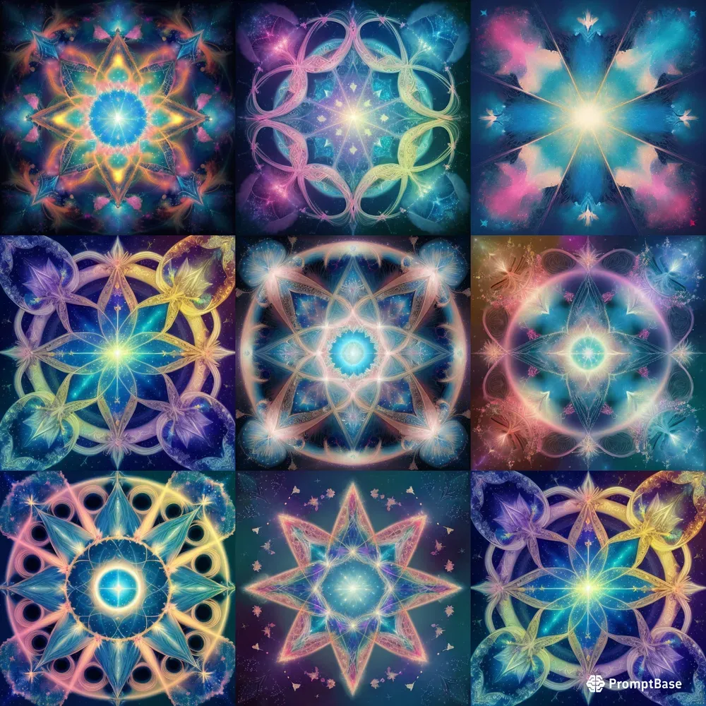 Cosmic Sacred Geometry Fractals Stable Diffusion Prompt | PromptBase