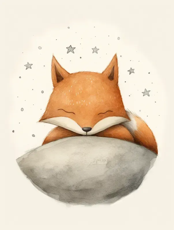 Sleeping Animals Nursery Illustrations Midjourney Prompt | PromptBase