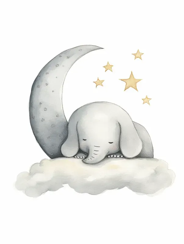 Sleeping Animals Nursery Illustrations Midjourney Prompt | PromptBase