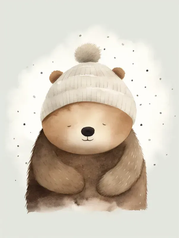 Sleeping Animals Nursery Illustrations Midjourney Prompt | PromptBase