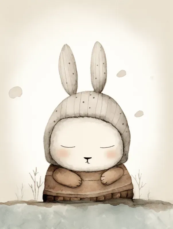 Sleeping Animals Nursery Illustrations Midjourney Prompt | PromptBase