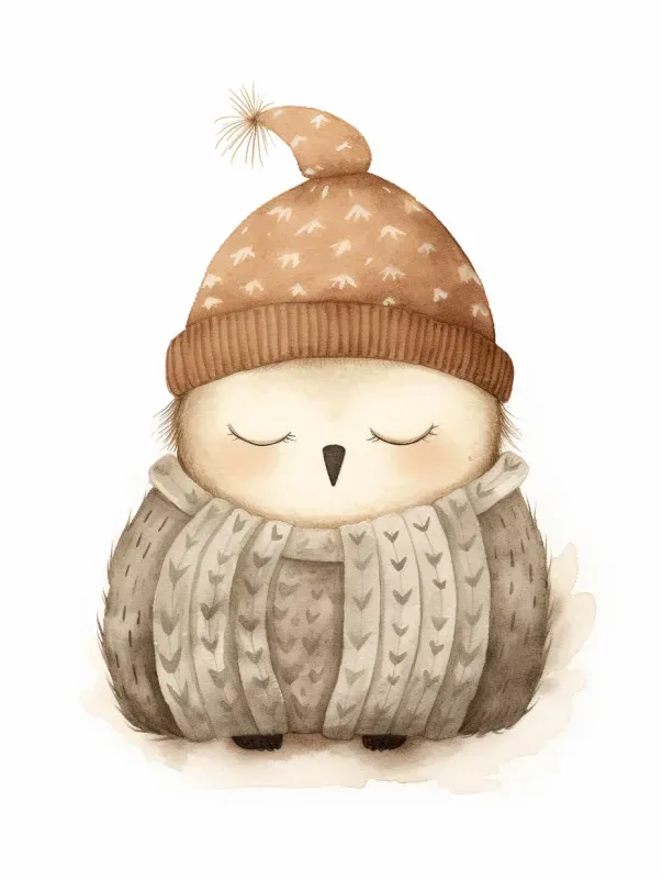 Sleeping Animals Nursery Illustrations Midjourney Prompt | PromptBase