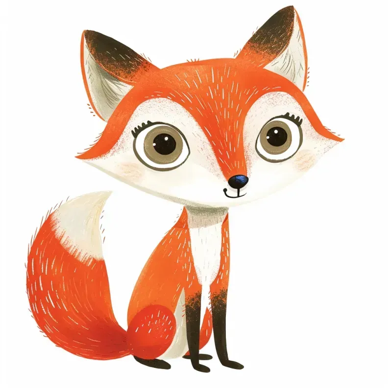 Nursery Childrens Book Animal Vector Art Midjourney Prompt | PromptBase