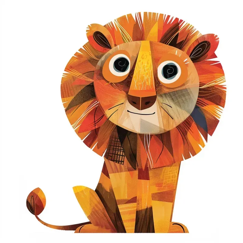Nursery Childrens Book Animal Vector Art Midjourney Prompt | PromptBase