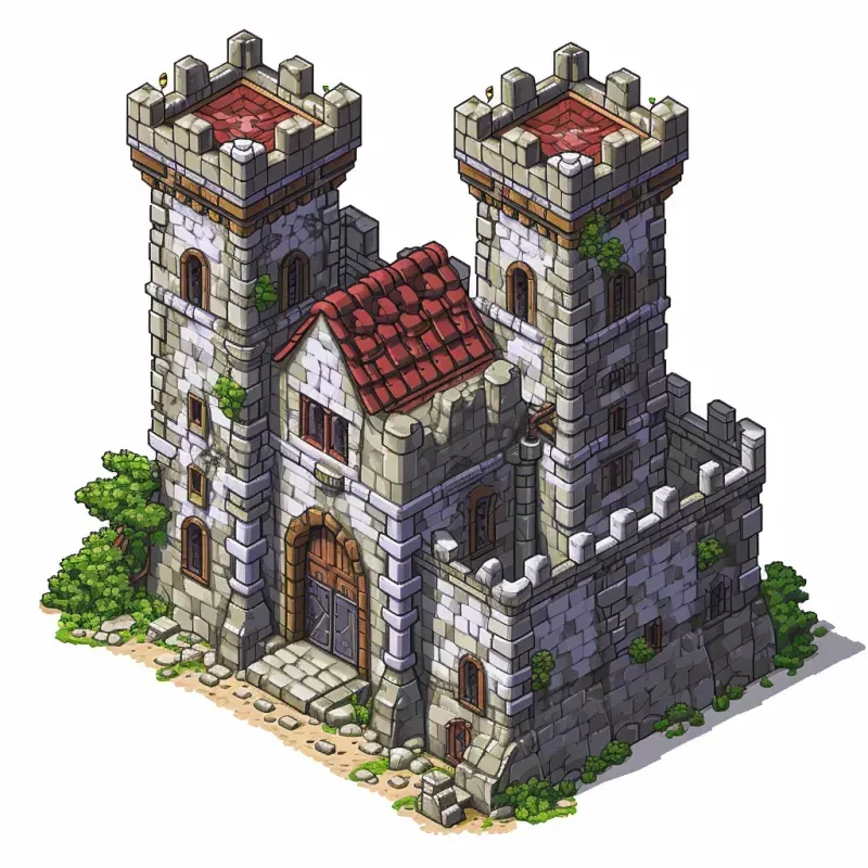 2D Isometric Pixel Art Sprites Midjourney Prompt | PromptBase